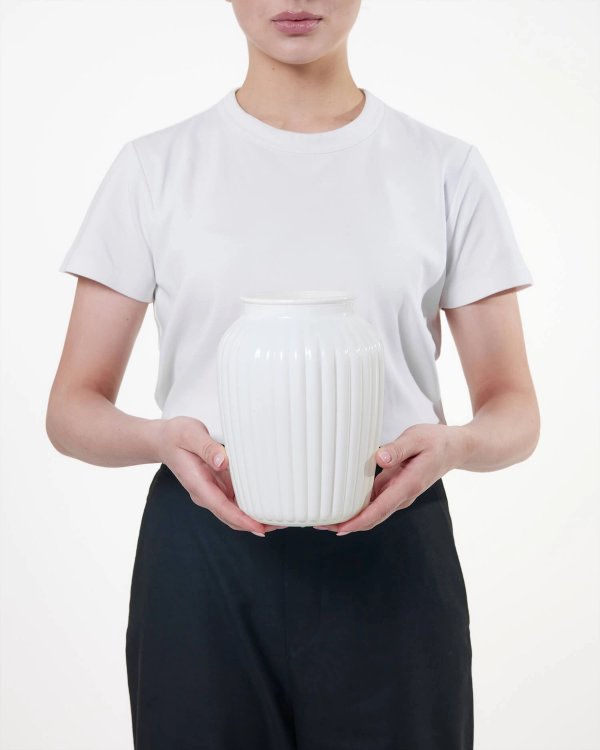 ваза S-M белая — вид 2