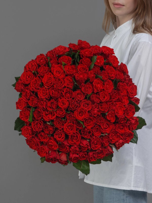 букет из 101 пионовидной розы El'Torro