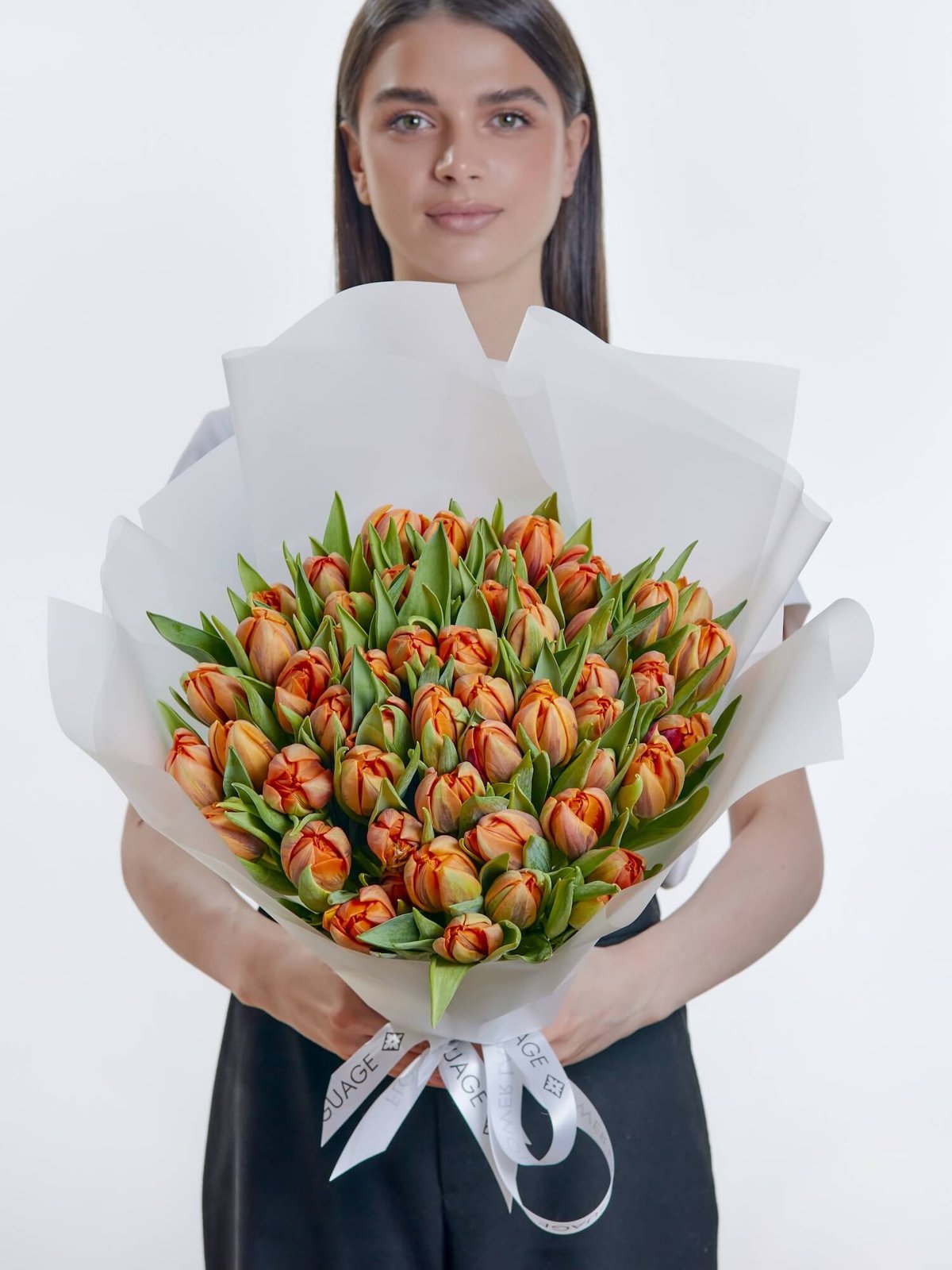 букет из 51 тюльпана Orange