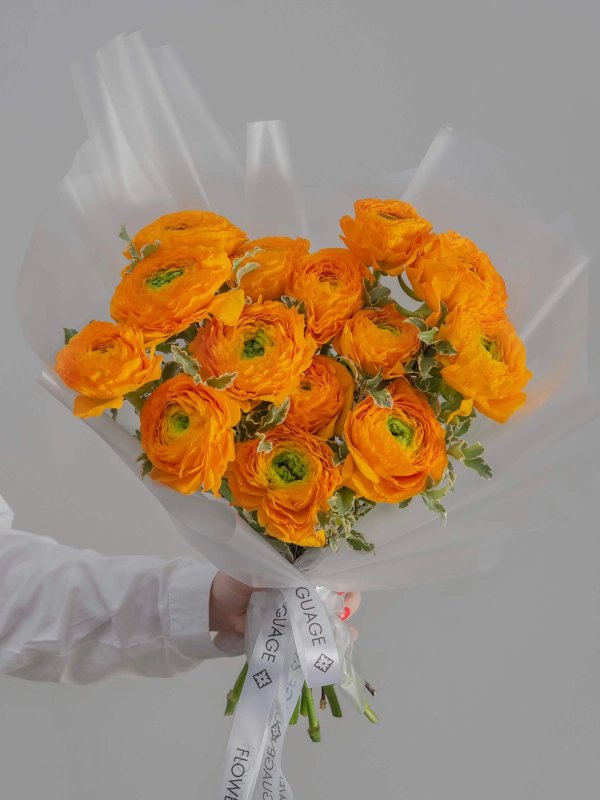 букет из 15 ранункулюсов Yellow — вид 2