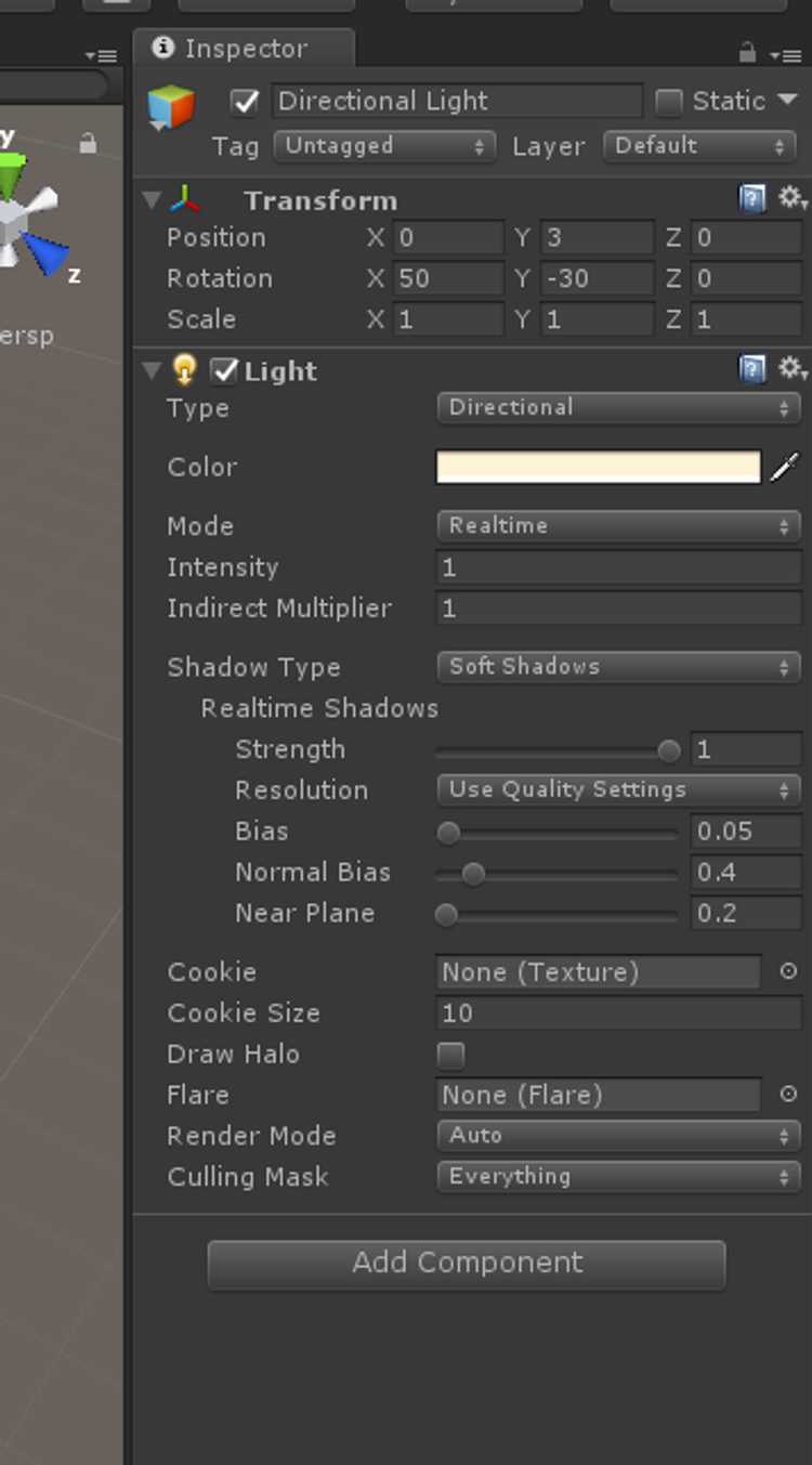 Dimming the light intensity