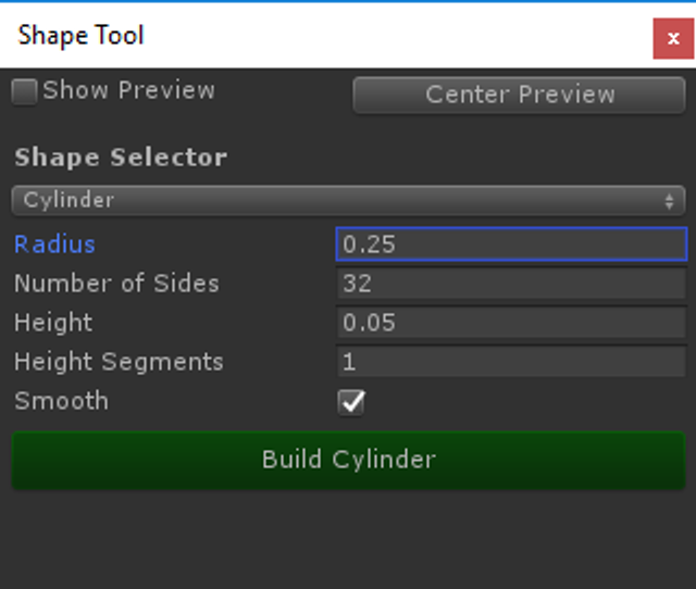 New cylinder options