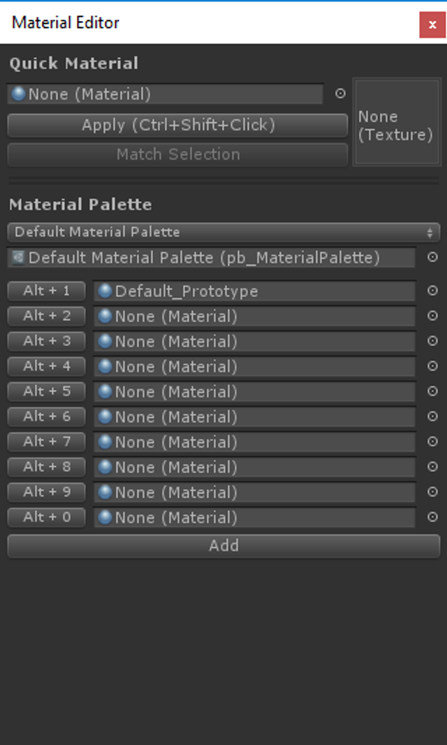 Material Editor