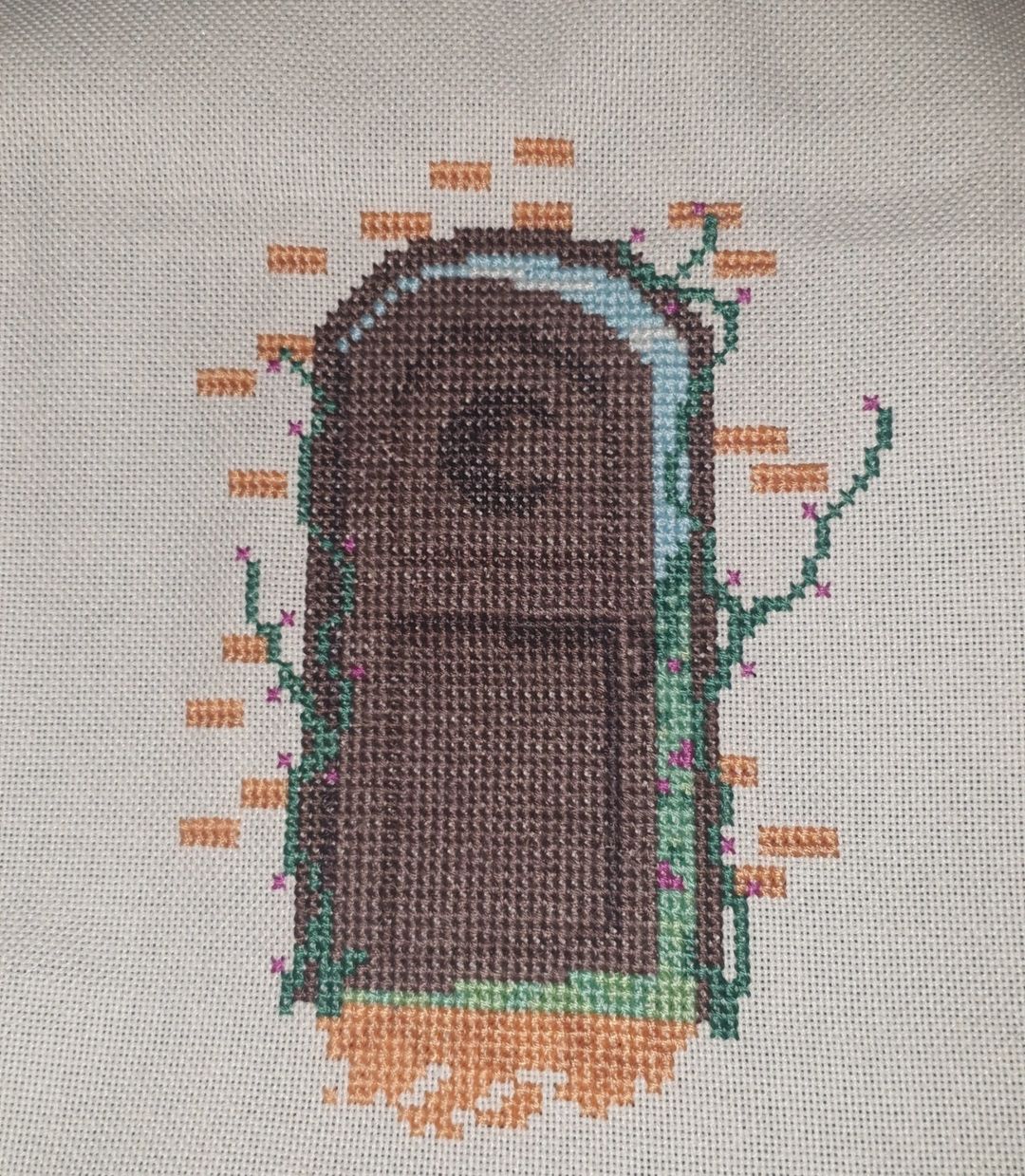 Garden Door Cross Stitch Pattern · Wild Violet Cross Stitch