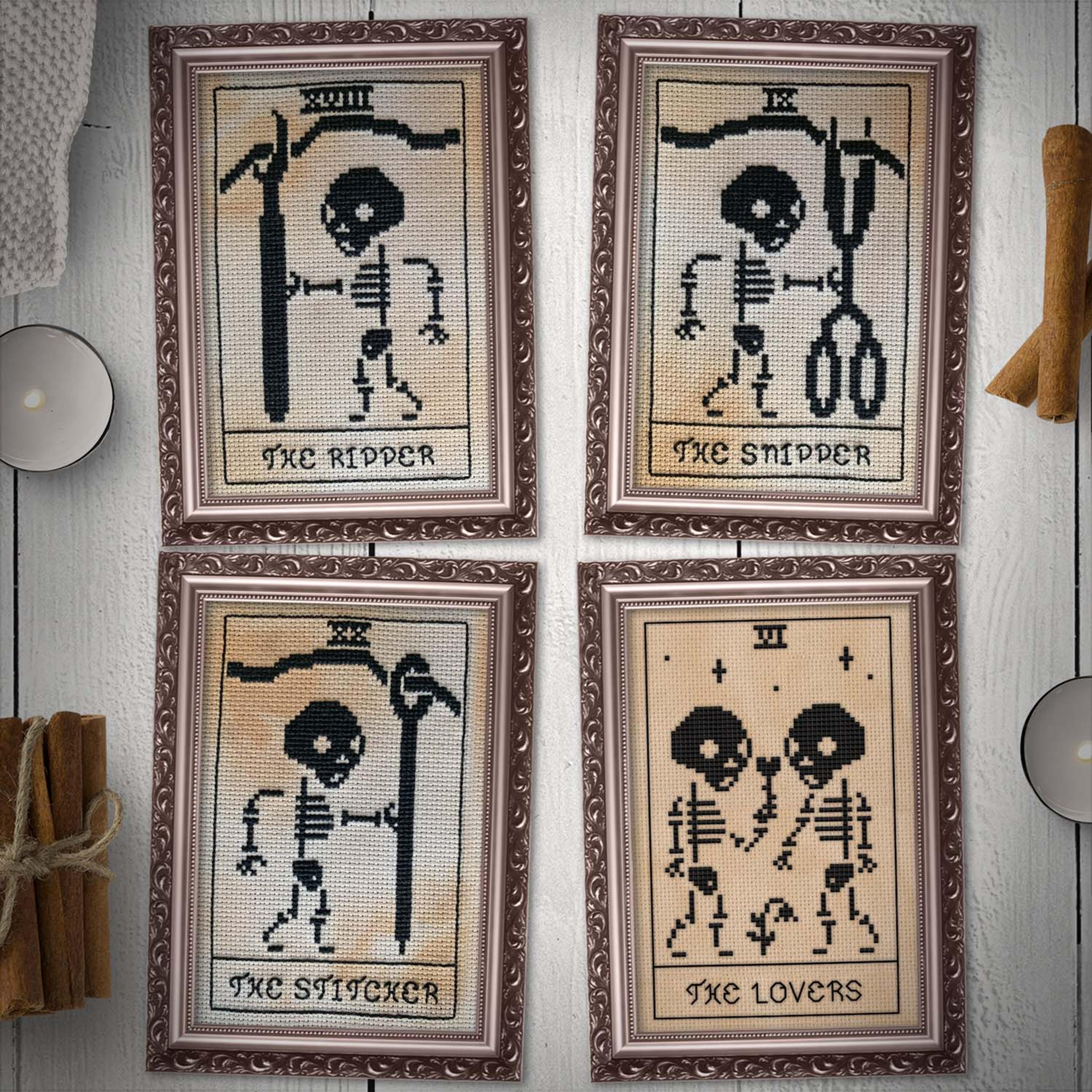 Primitive Tarot Skeletons