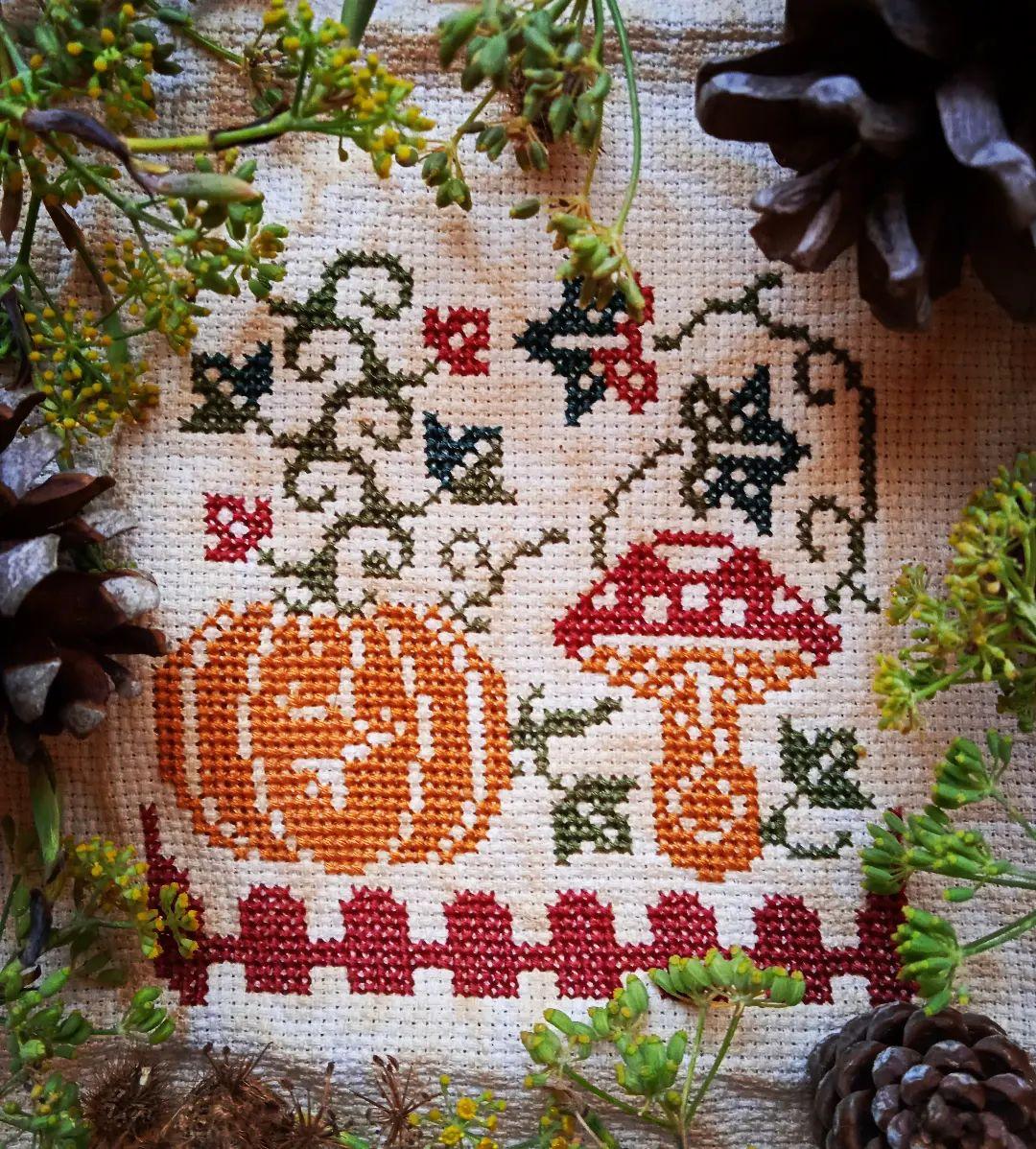Autumn Garden Cross Stitch Pattern · Wild Violet Cross Stitch