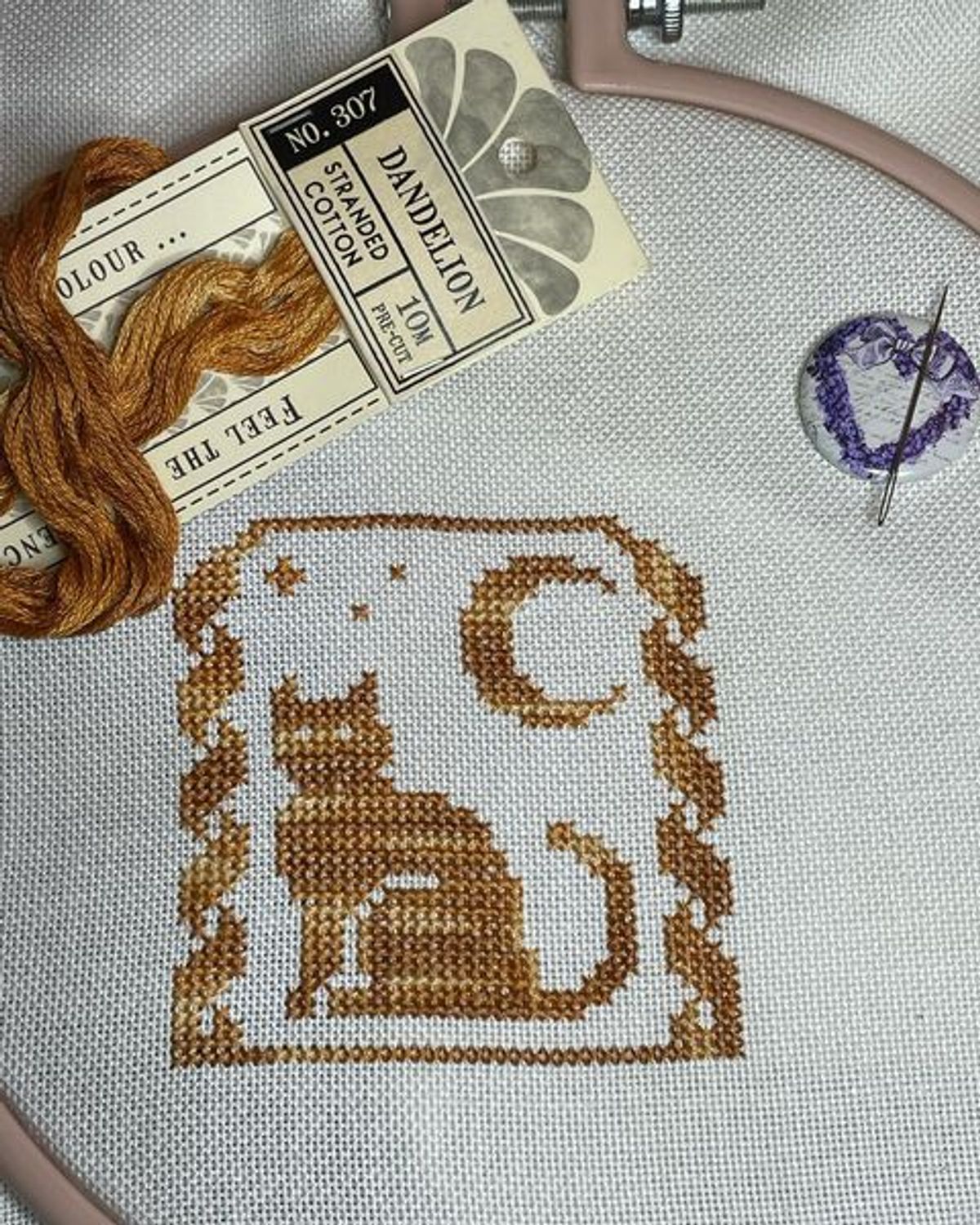 Moonlit Cat Customer Finishes · Wild Violet Cross Stitch