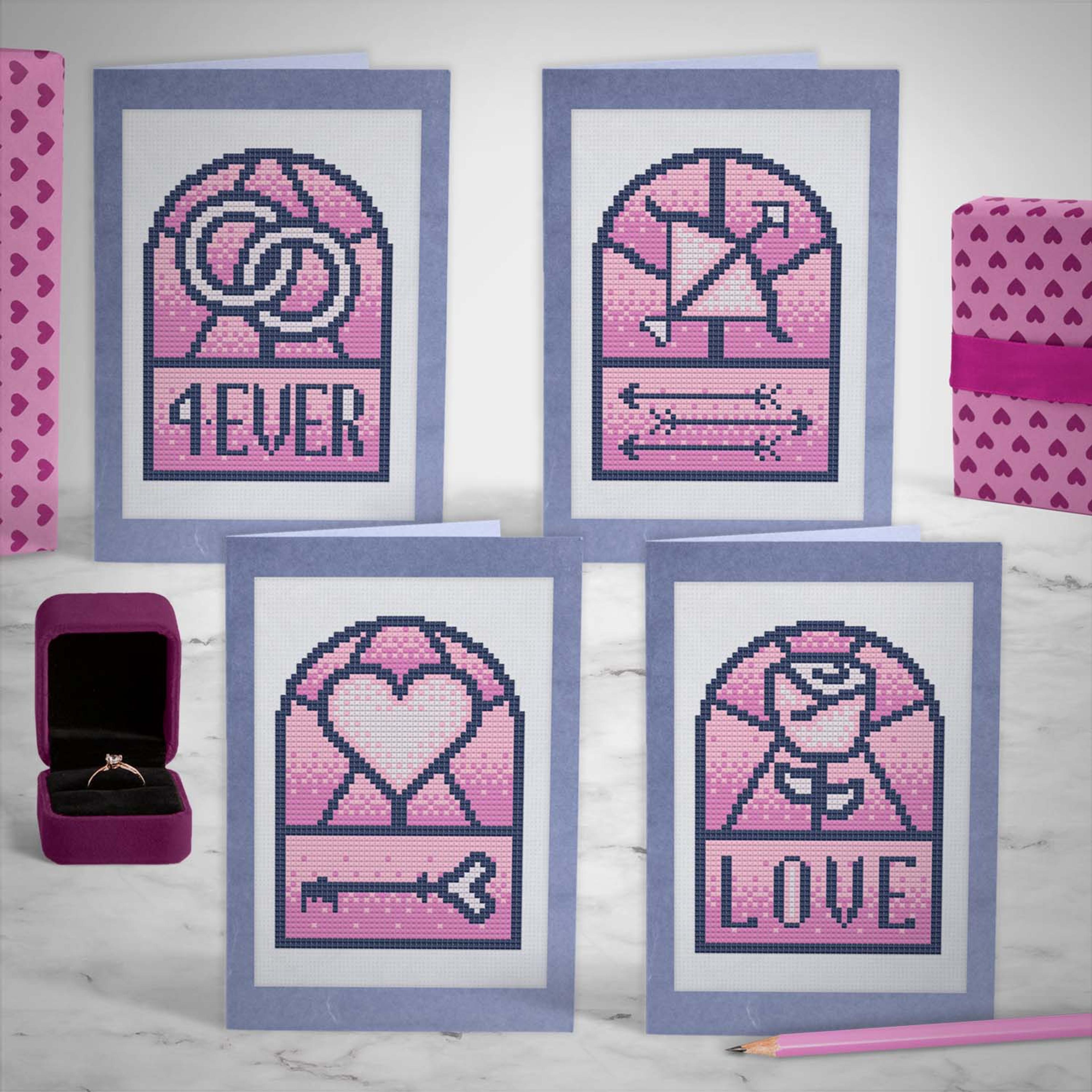 Stained Glass Valentines