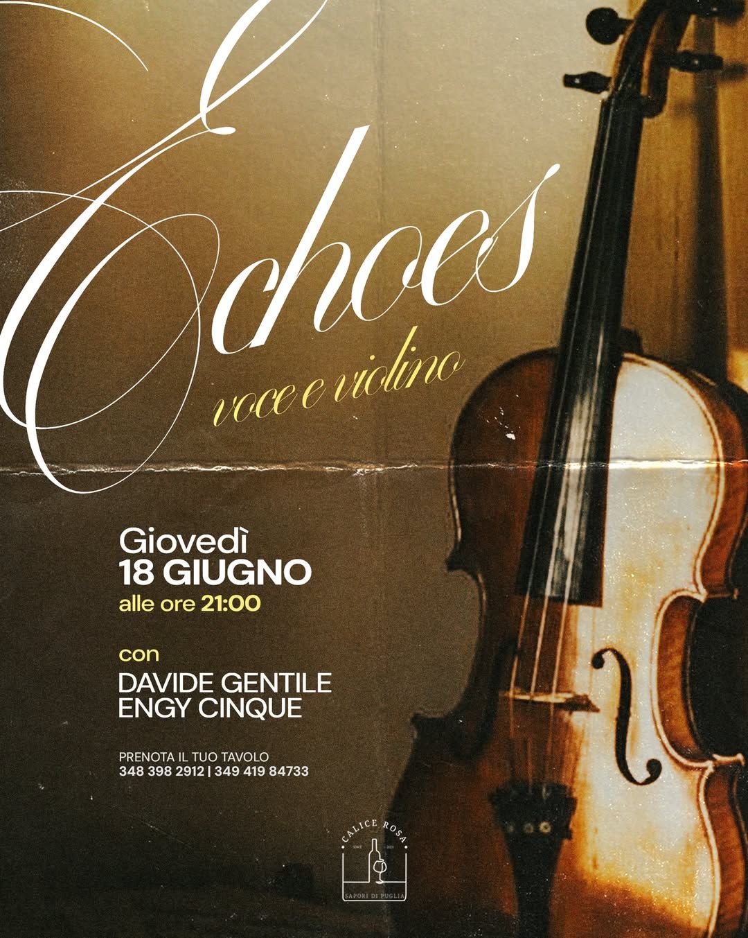 Echoes – Voce e Violino da Calice Rosa