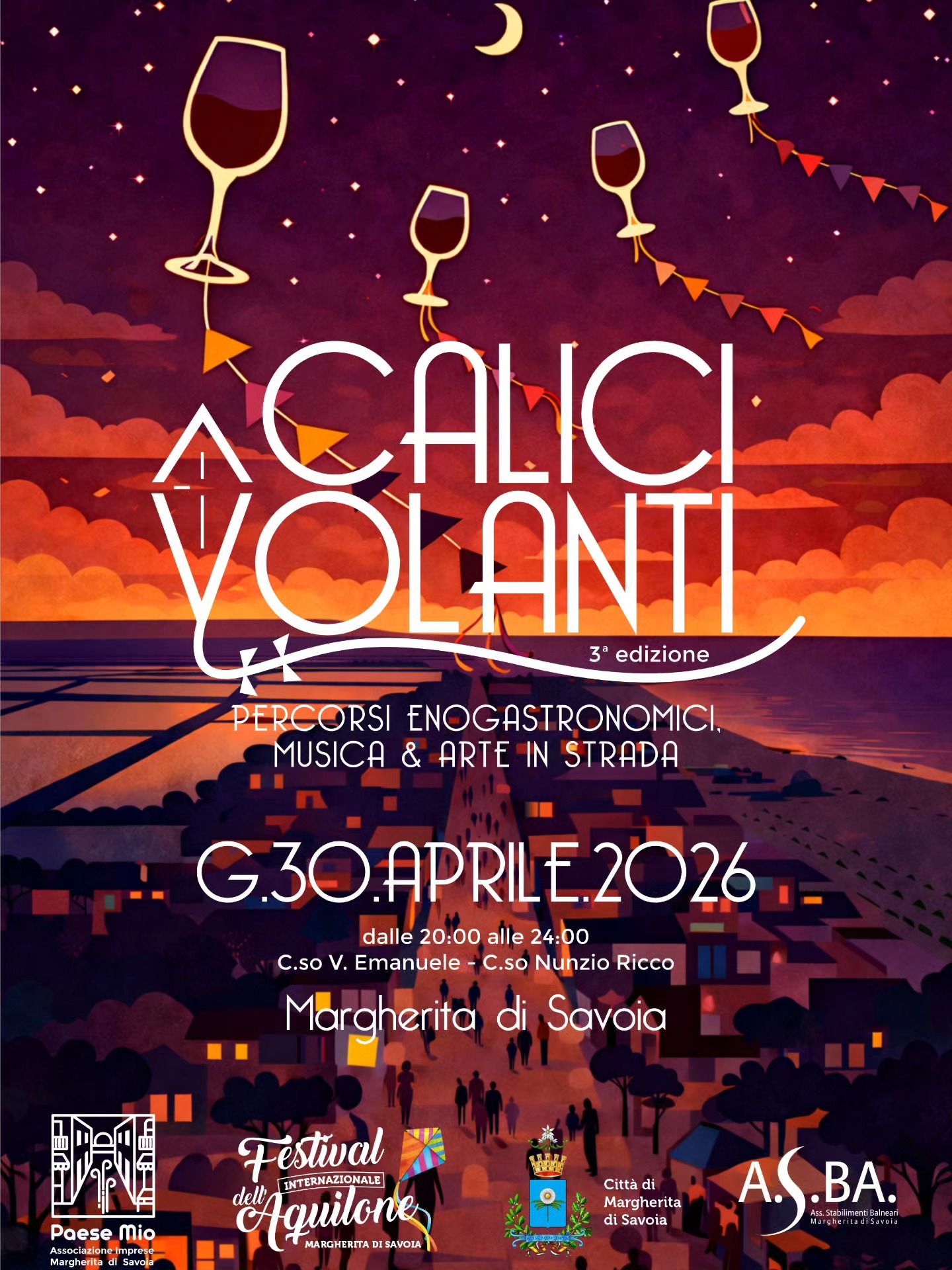 Calici Volanti – percorso enogastronomico - Festival Internazionale dell’Aquilone | Margherita di Savoia