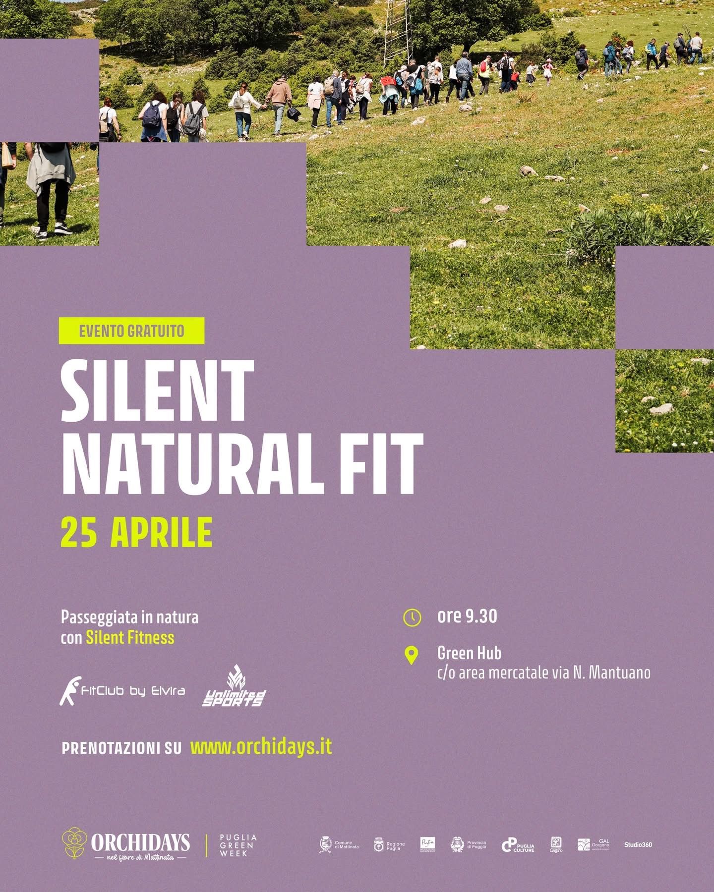 Silent Natural Fit Orchidays | passeggiata in natura con silent fitness
