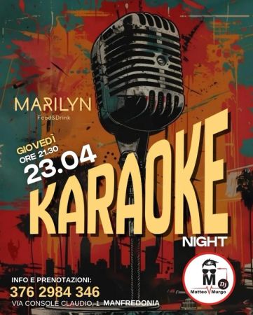 Karaoke Night al Marilyn Food&Drink