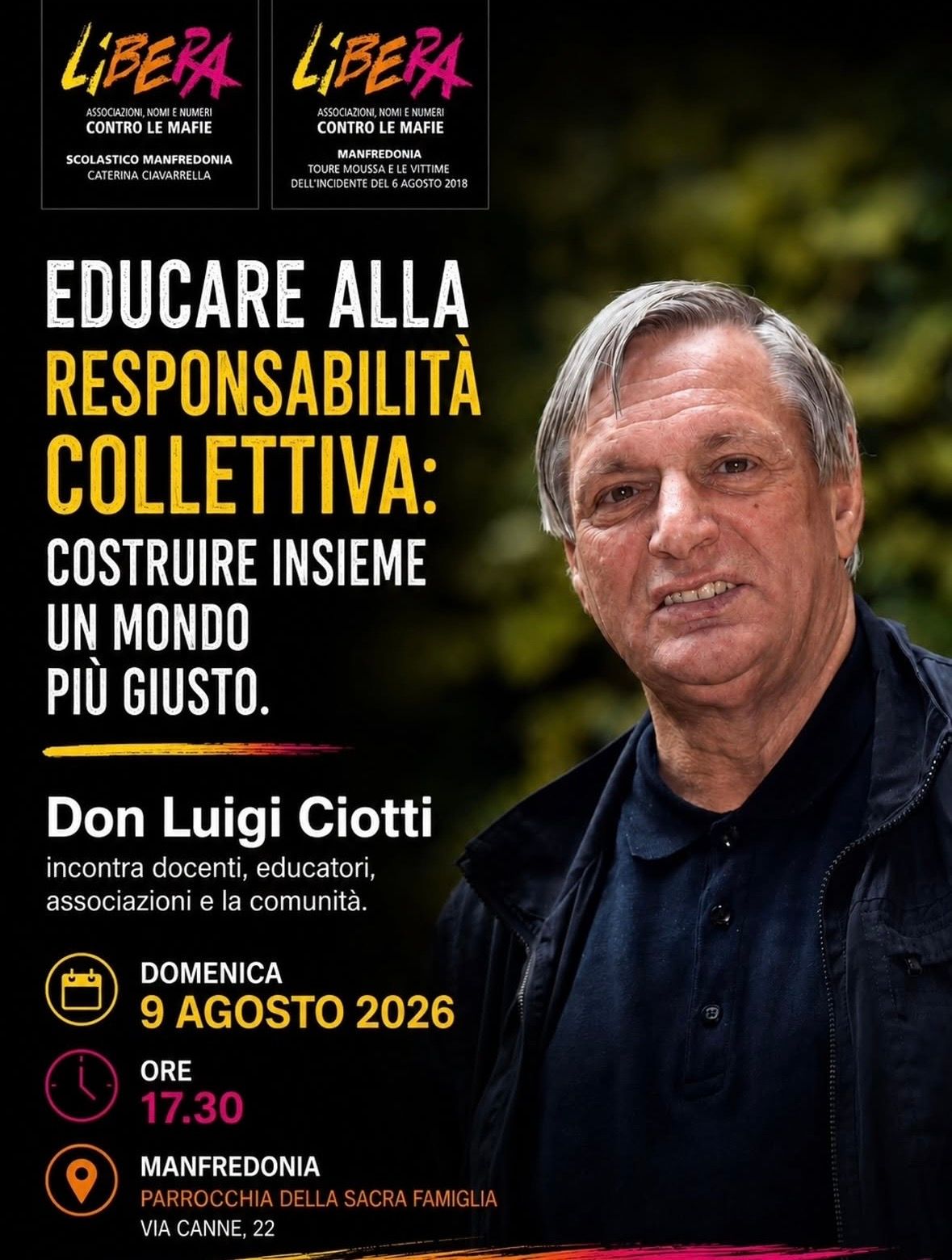 Educare alla responsabilità collettiva: costruire insieme un mondo più giusto, oggi ore 17.30