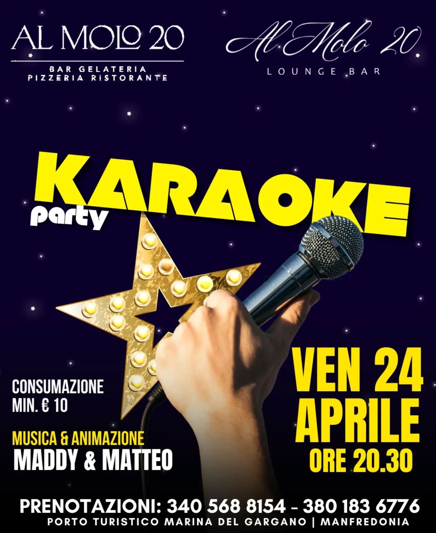 Karaoke Party con Maddy & Matteo | Al Molo 20