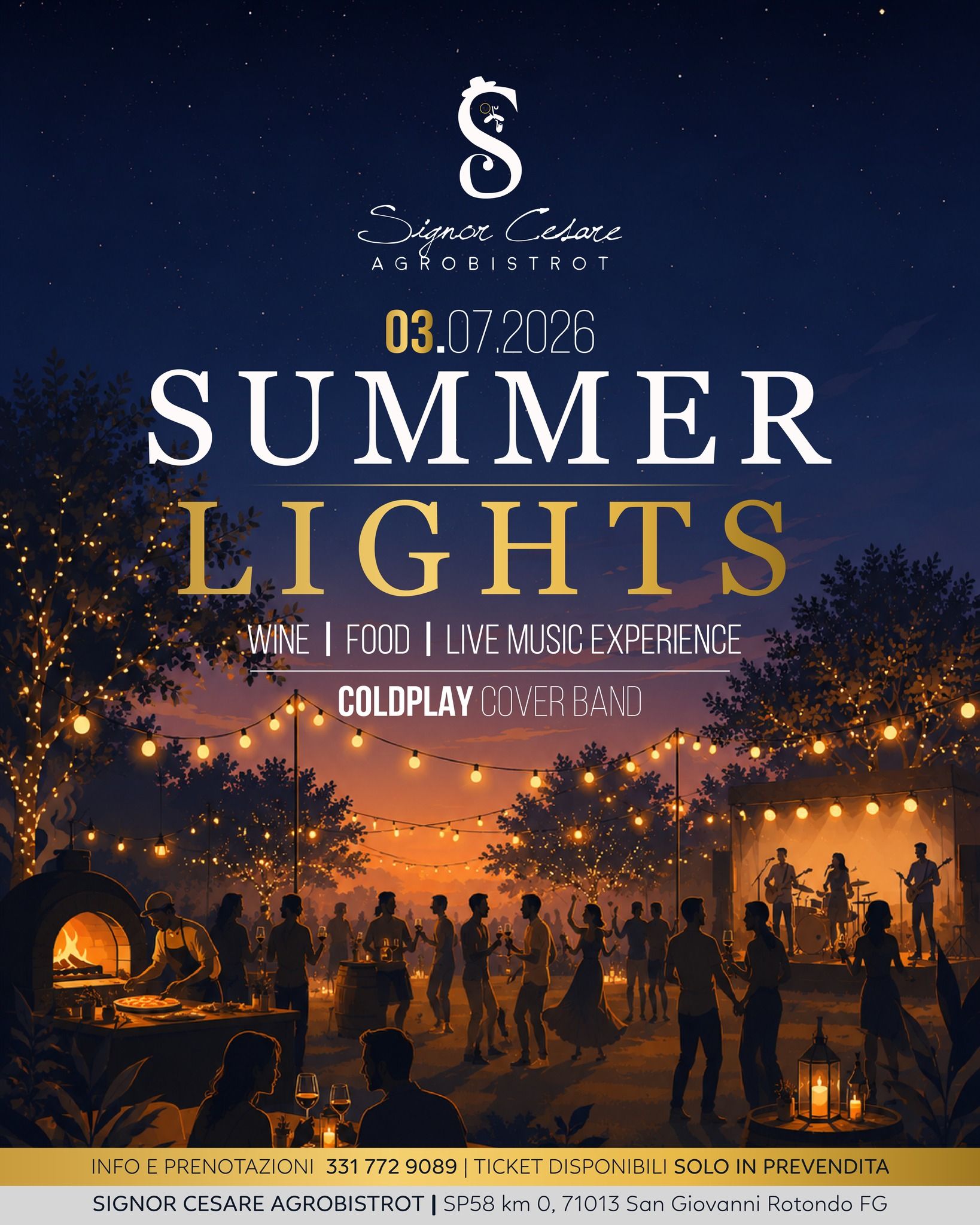 Summer Lights 2026 – Coldplay Cover Band
