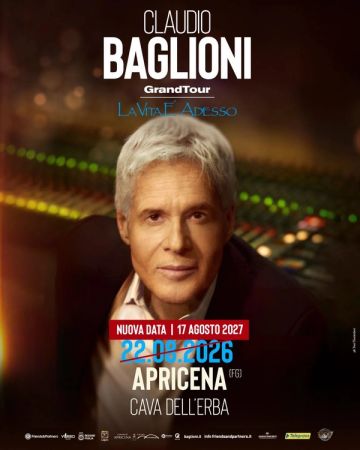 Claudio Baglioni – La Vita è Adesso GrandTour | Apricena