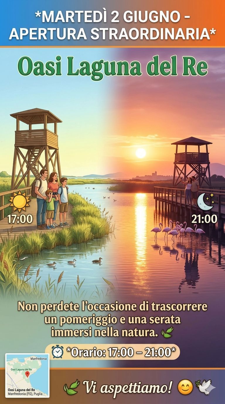 Apertura straordinaria dell'Oasi Laguna del Re