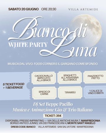 Bianco di Luna - White Party | Villa Artemide