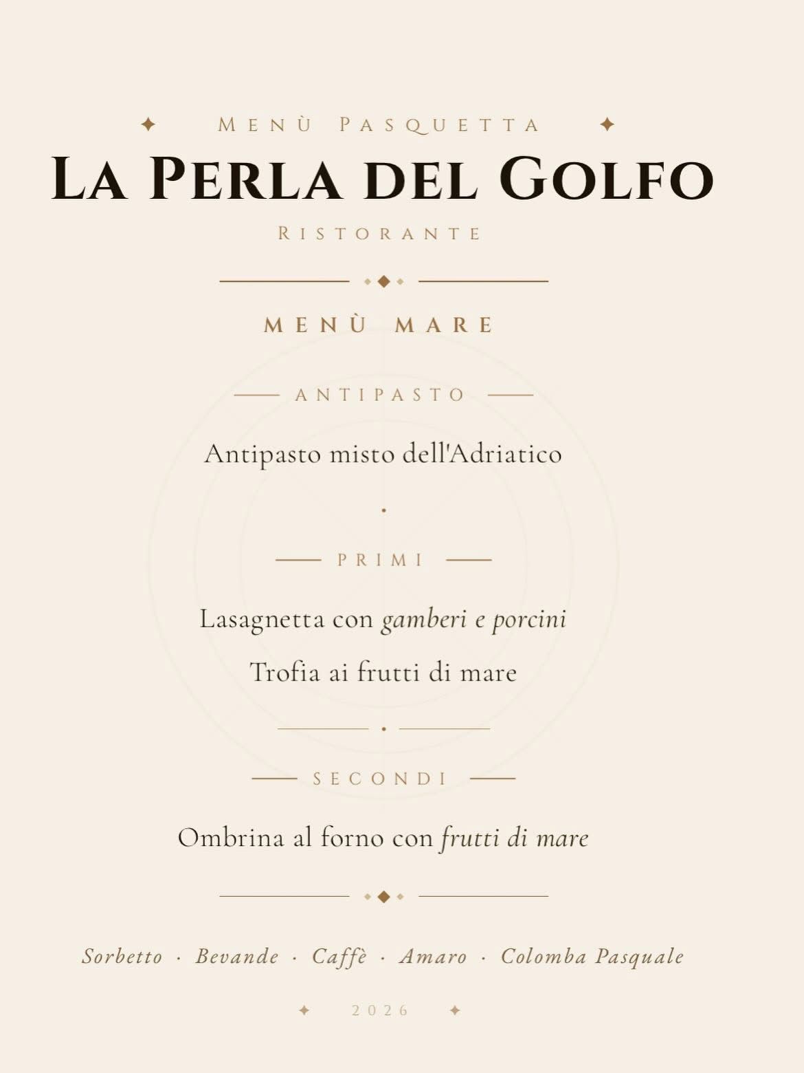 Pranzo di Pasquetta | La Perla del Golfo