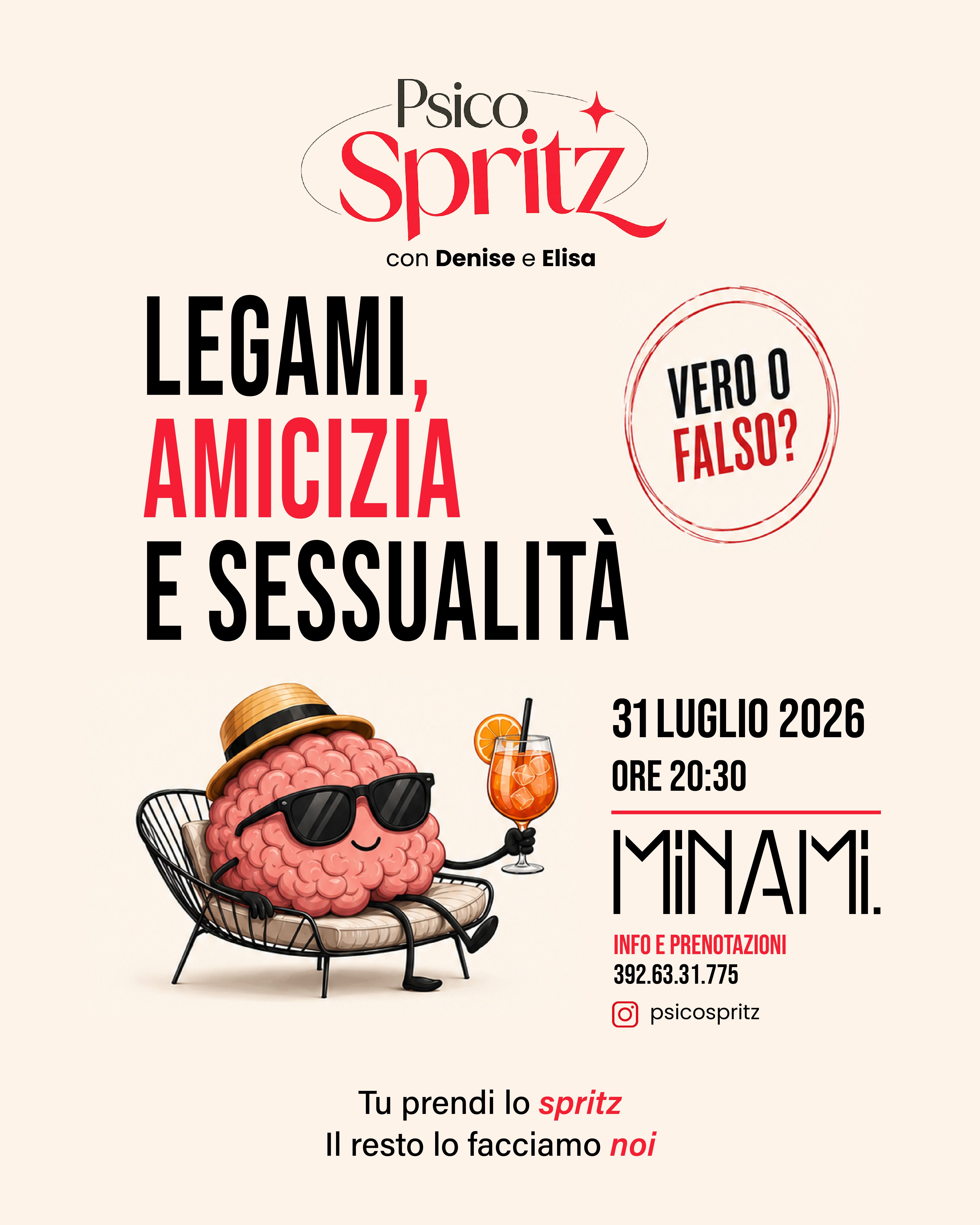 PsicoSpritz – Legami, amicizia e sessualità: Vero o Falso?