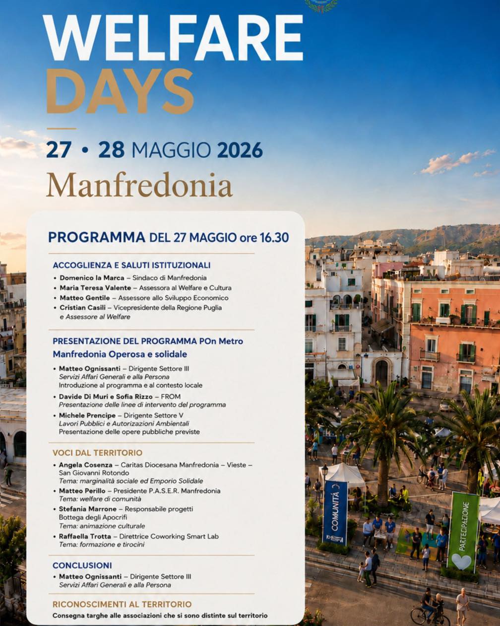 Welfare Days 2026 – Presentazione “Manfredonia Operosa e Solidale”