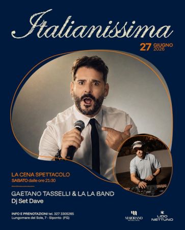Italianissima – La Cena Spettacolo | Lido Nettuno