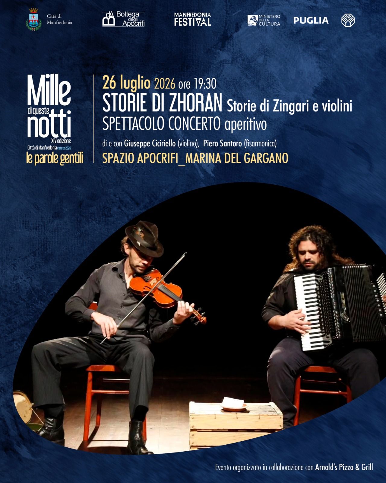 Storie di Zhoran – Storie di Zingari e violini | Manfredonia Festival 2026
