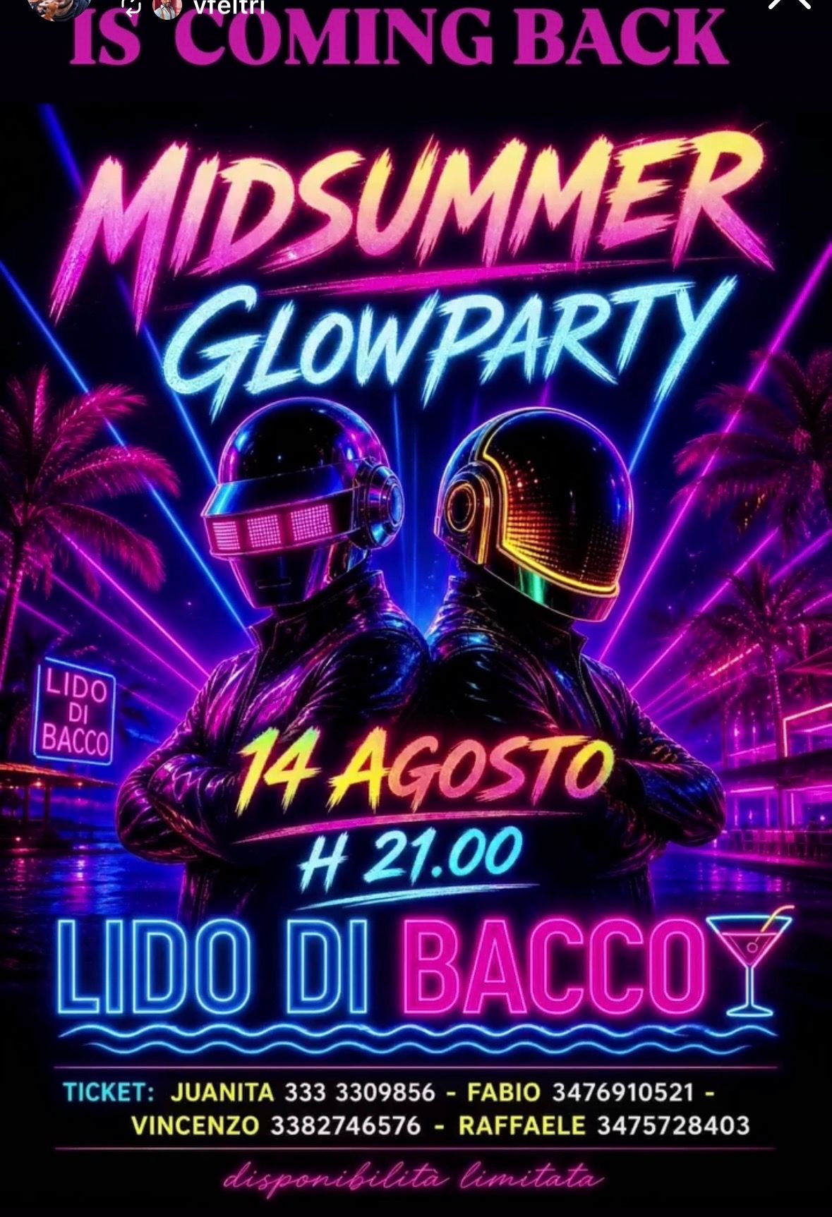 Midsummer Glow Party | Lido di Bacco
