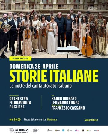 Storie Italiane – la notte del cantautorato italiano | Orchidays