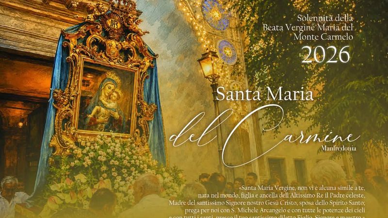Oggi è la Madonna del Carmine – santa messa e processione Oggi è la Madonna del Carmine – santa messa e processione
