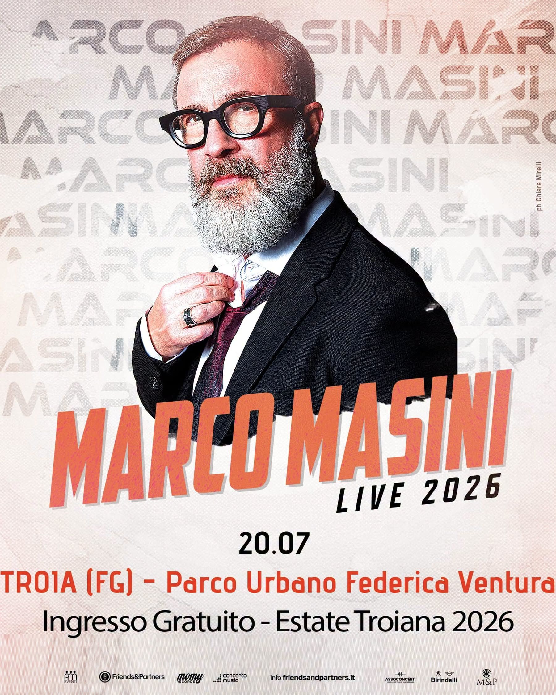 20 Luglio, Marco Masini in concerto | Troia