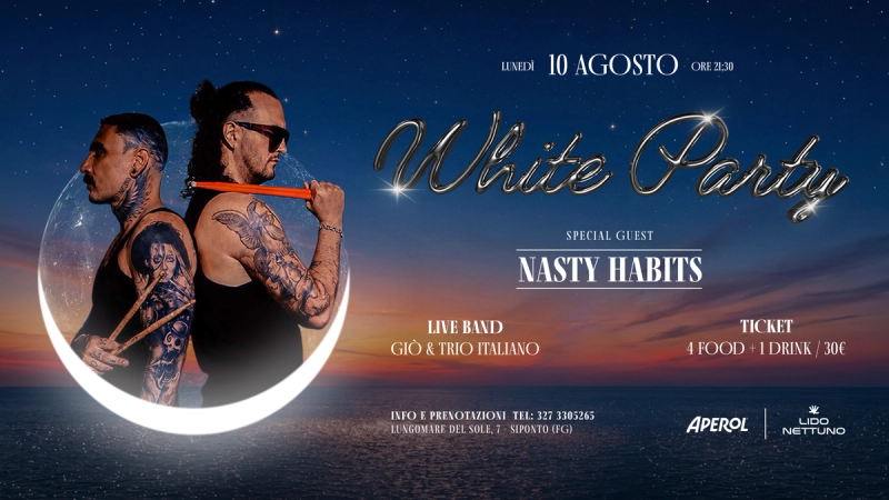 White Party – La Notte di San Lorenzo | Lido Nettuno