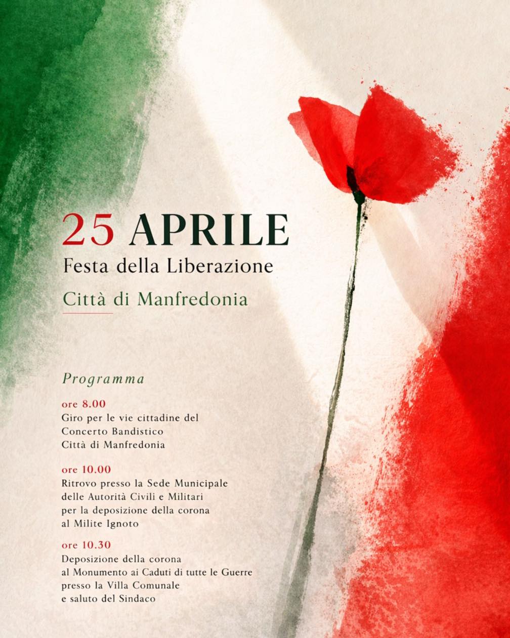 Deposizione della corona al Monumento ai Caduti – 25 aprile