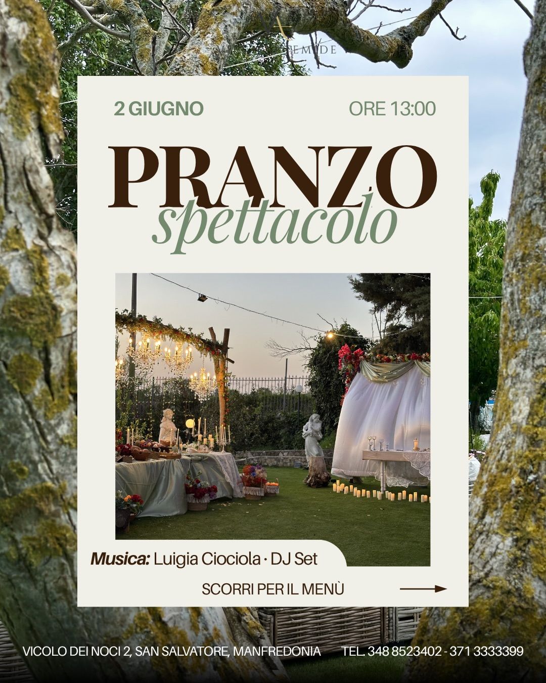 Pranzo Spettacolo | Villa Artemide