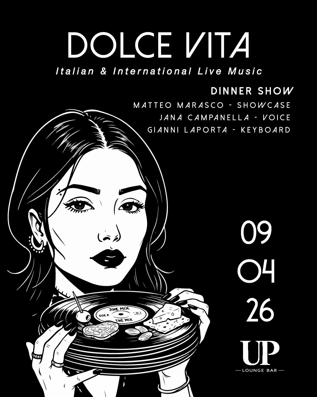 Dinner show “Dolce Vita” – live music 