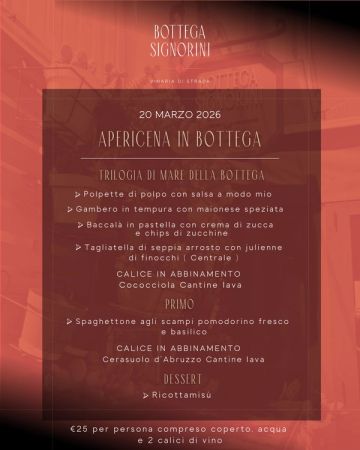 Apericena – Percorso di mare con degustazione vini 