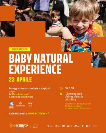 Baby Natural Experience Orchidays | passeggiata in natura e merenda per bambini