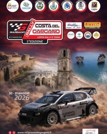 Rally Costa del Gargano 2026 – 5ª Edizione