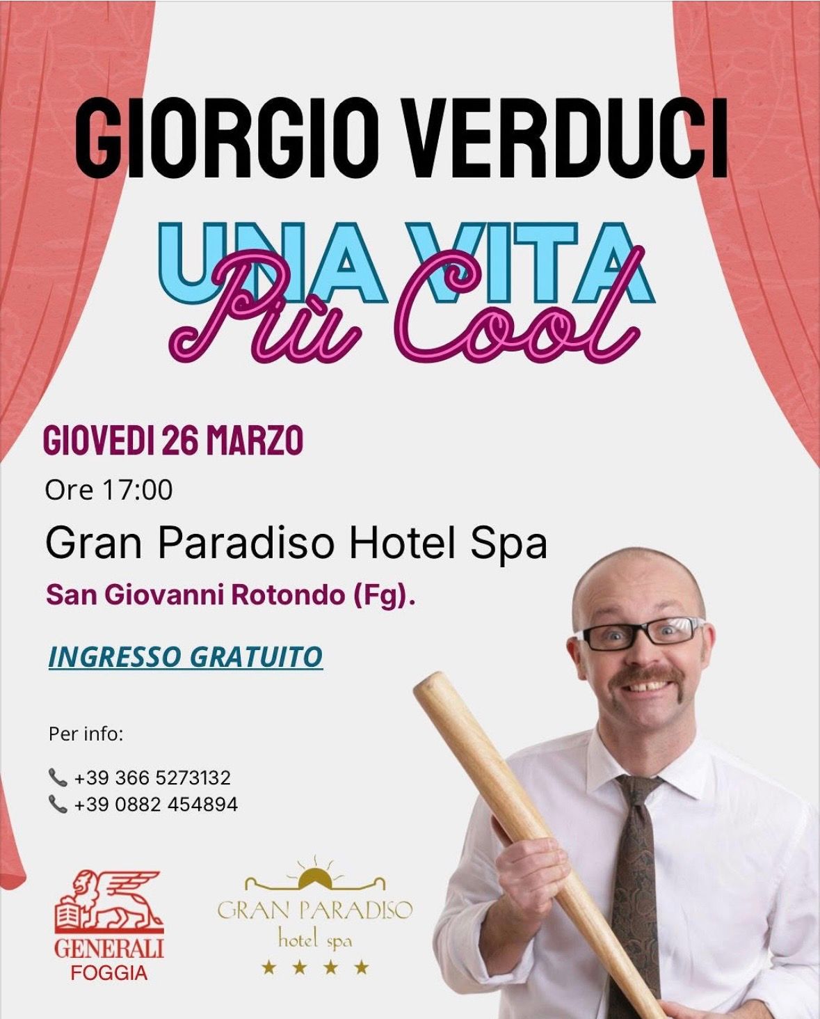 Spettacolo comico live | Giorgio Verduci in “Una vita più cool”