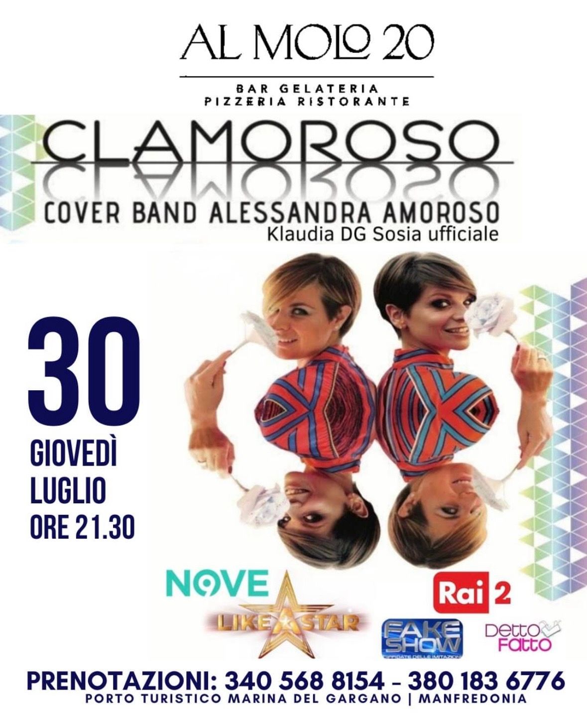 Clamoroso – Cover Band Alessandra Amoroso | Al Molo 20 