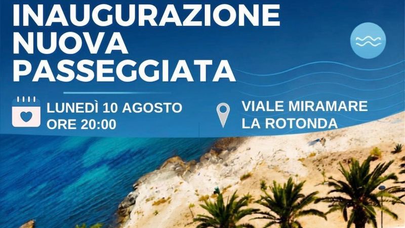 Inaugurazione della nuova passeggiata di Viale Miramare 