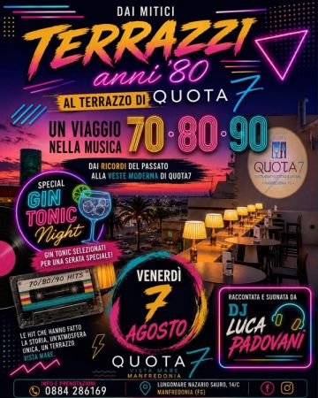 Dai Mitici Terrazzi – Anni '80 al Terrazzo | Quota 7