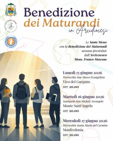 Benedizione dei Maturandi 2026 in Arcidiocesi