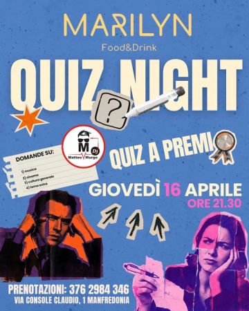 Quiz Night al Marilyn Food&Drink