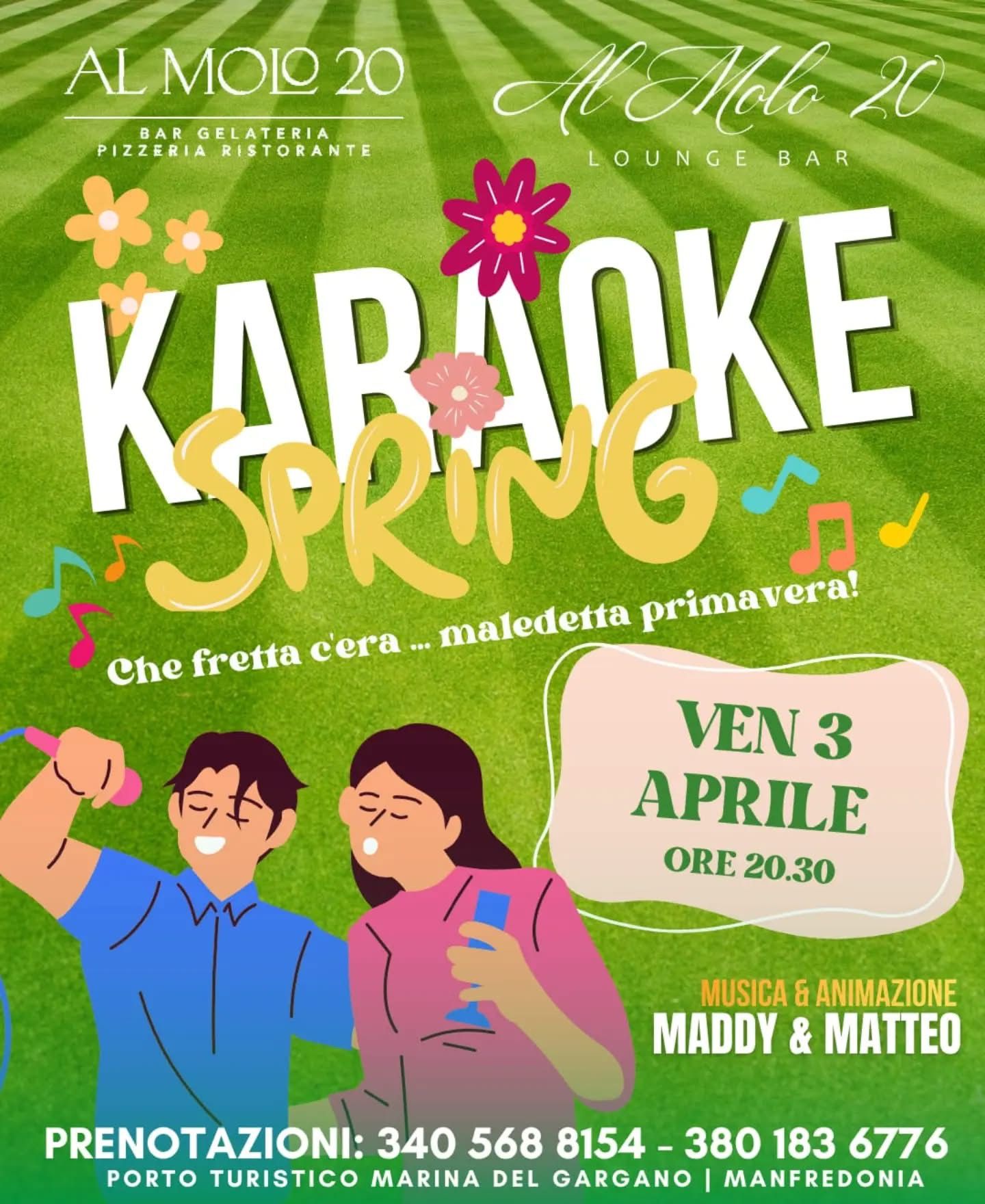 Karaoke Spring Night con Maddy & Matteo | Al Molo 20