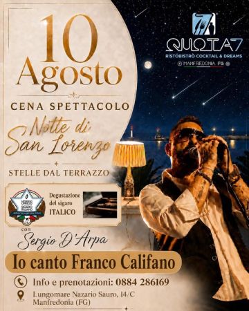 Notte di San Lorenzo – Io canto Franco Califano | Quota 7