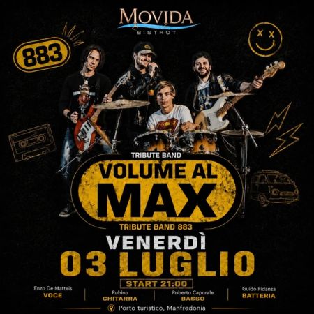Volume al Max – Tributo agli 883 al Movida Bistrot