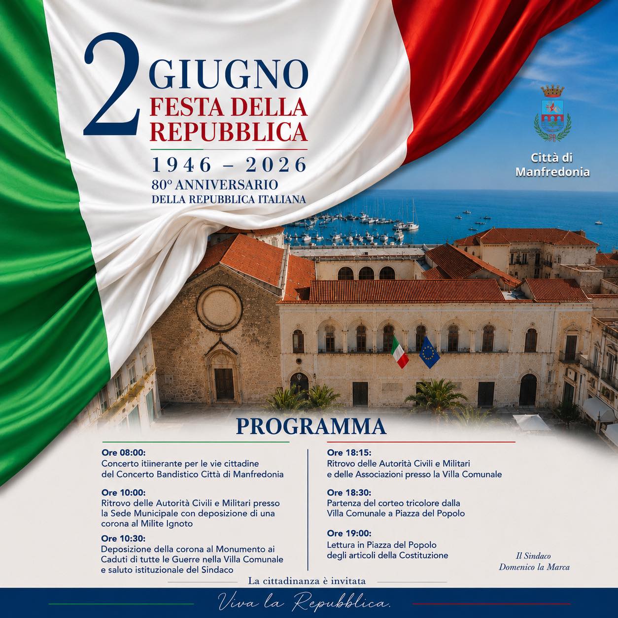 Corona al Milite Ignoto | 80° Anniversario della Repubblica Italiana