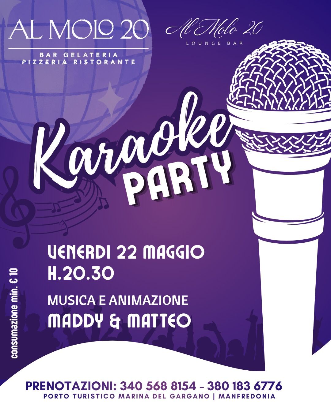 Karaoke Party con Maddy & Matteo | Al Molo 20