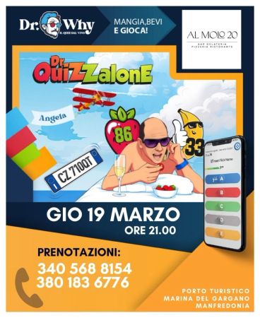 Quiz live | Dr QuizZalone – serata quiz e premi